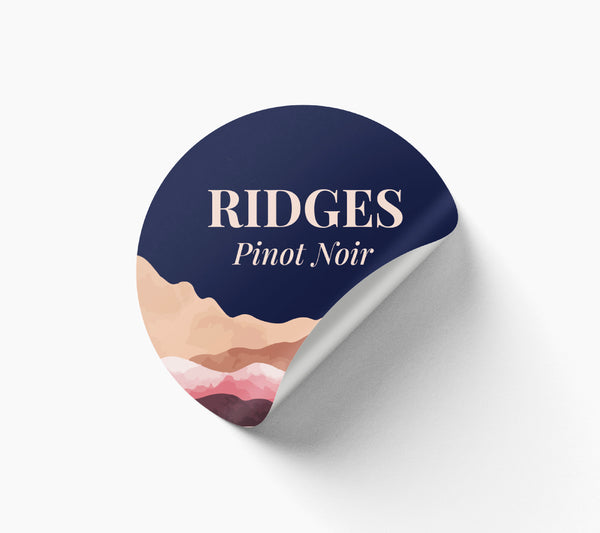 Circle Bottle Labels