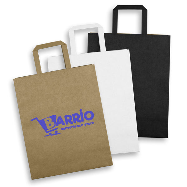 Large Flat Handle Paper Bag