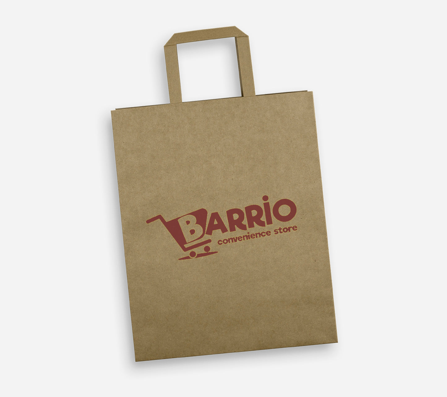 Large Flat Handle Paper Bag