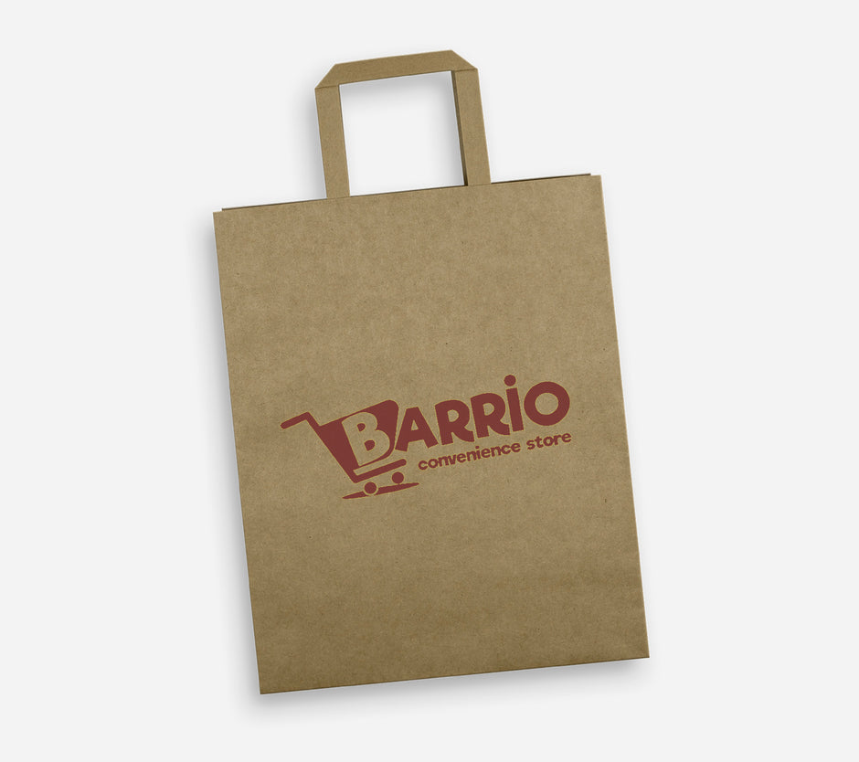 Large Flat Handle Paper Bag